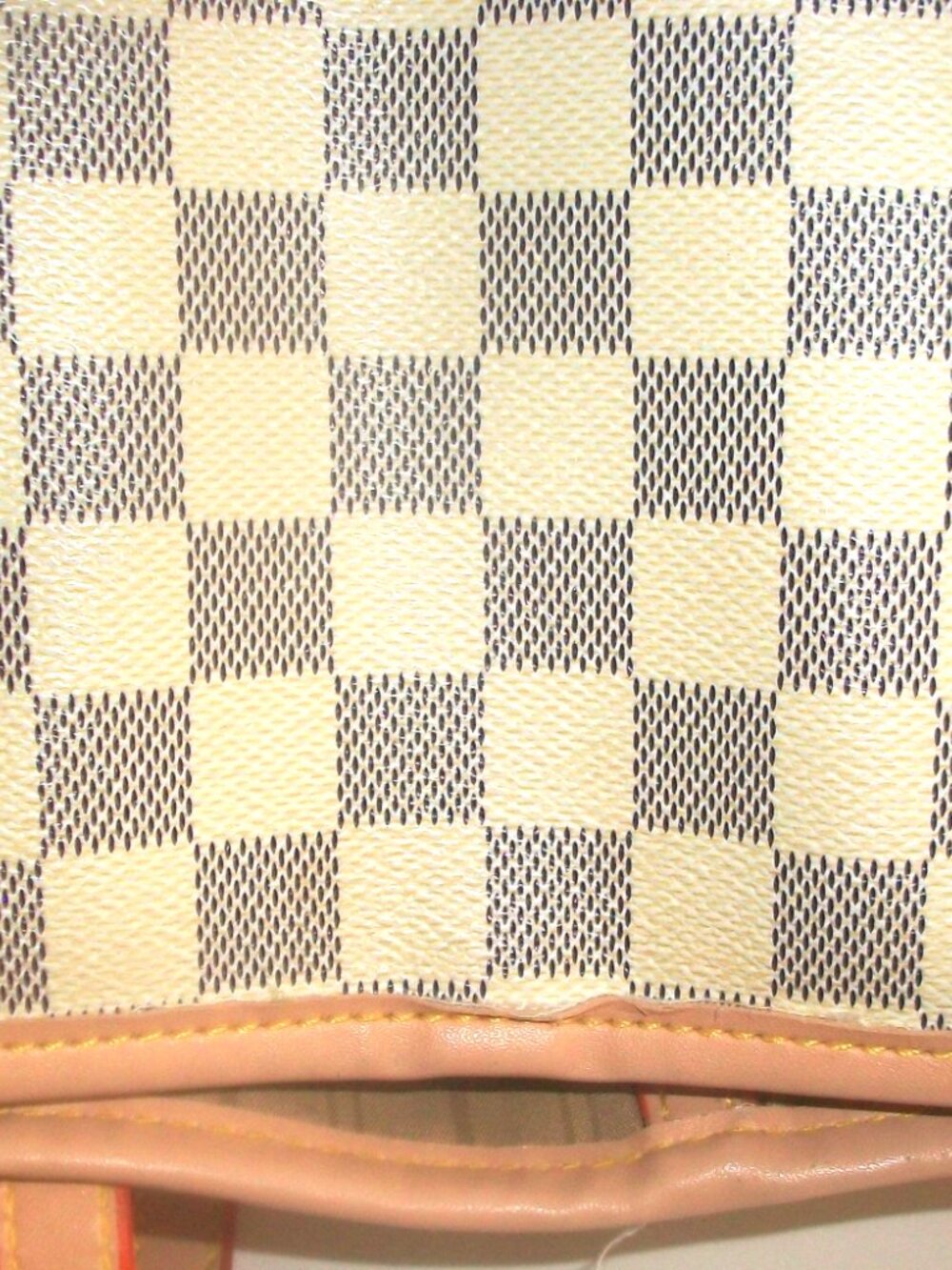 Large Tote in Style of Damier Azur Neverfull NOT Louis Vuitton - Picture 10 of 14